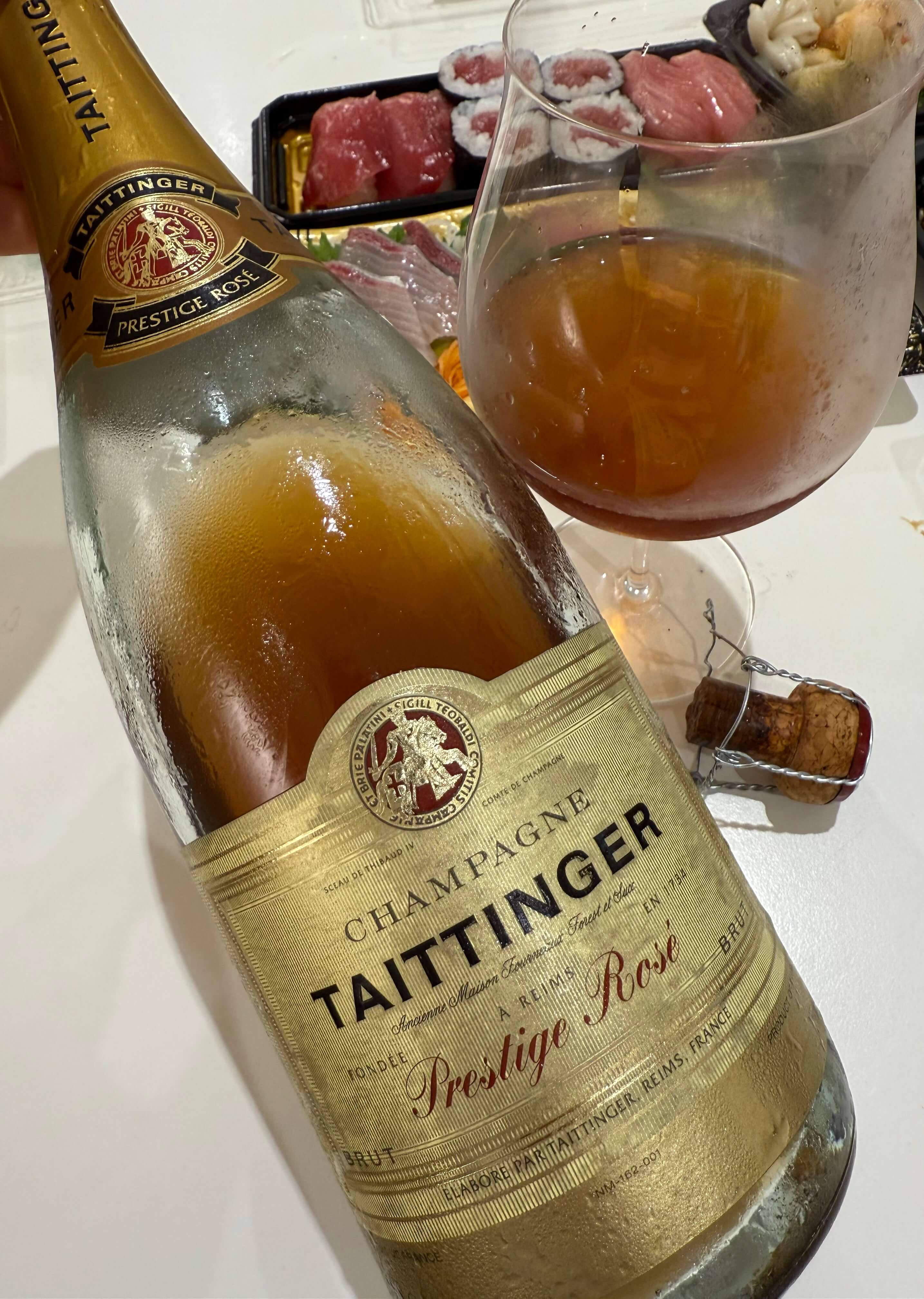 Taittinger Prestige Rosé (1990s–early 2000s Release), Champagne, France๏ฝ๋ผ๋
์ ธ ํ๋ ์คํฐ์ง ๋ก์ (1990๋
๋~2000๋
๋ ์ด๋ฐ)