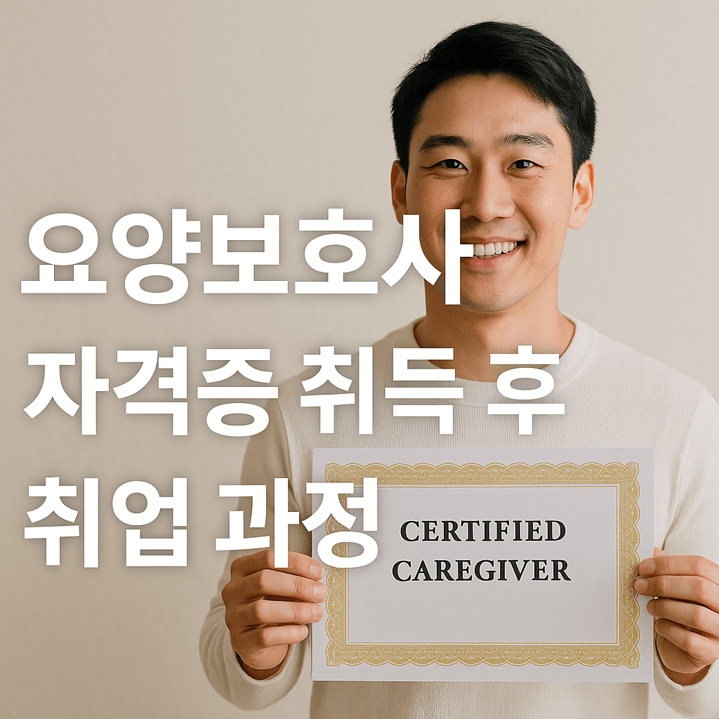 자격증 취득후 취업과정