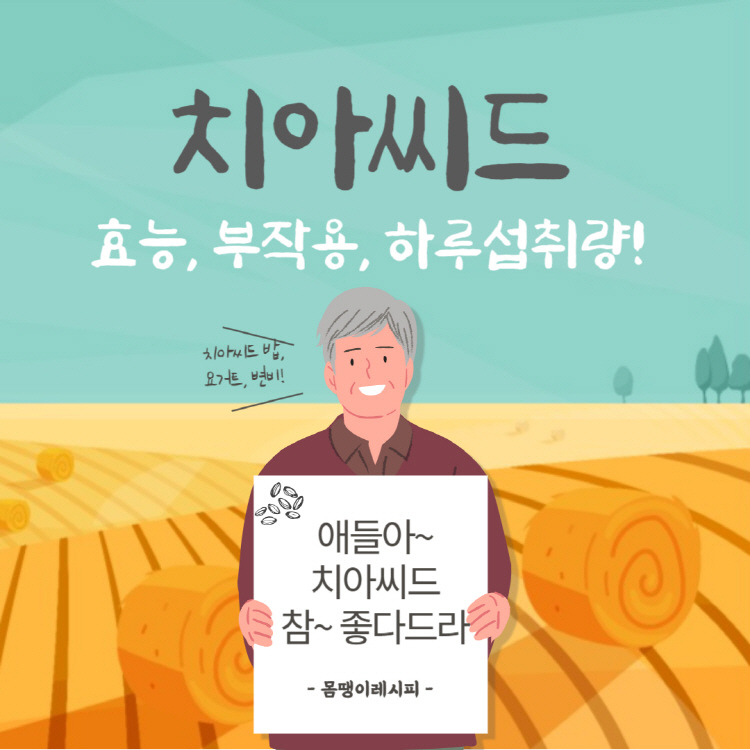 치아씨드 효능 부작용 하루 섭취량 완벽정리(+치아씨드 밥 요거트 변비)