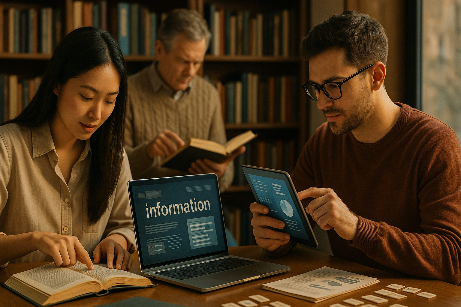 정보 홍수 속에서 지식을 선별하는 직장인