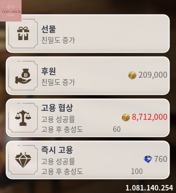 메리 스튜어트 A급 방적상 영입비용