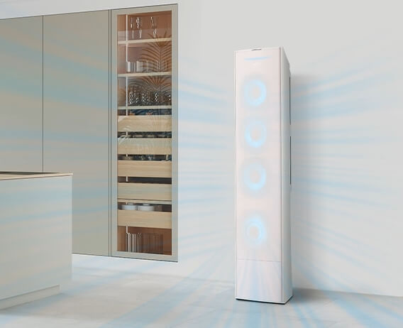 삼세페 할인 이벤트 제품 확인하기, 거실에 있는 에어컨 모습