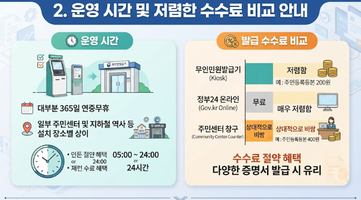 주민센터 무인발급기