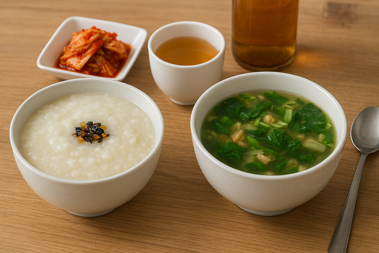 죽과 맑은 국, 음주 다음 날 부담 없는 식사
