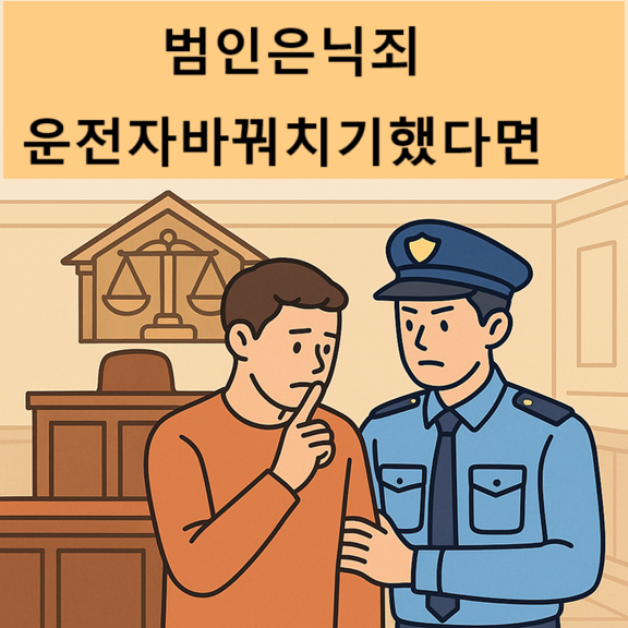범인은닉죄,운전자바꿔치기