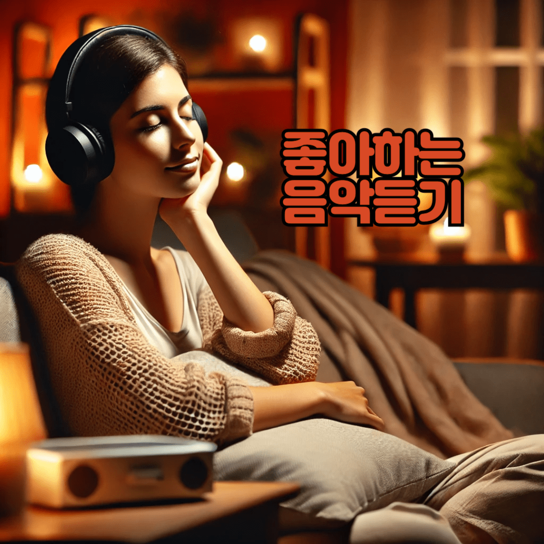 음악을-듣고-있는-사람