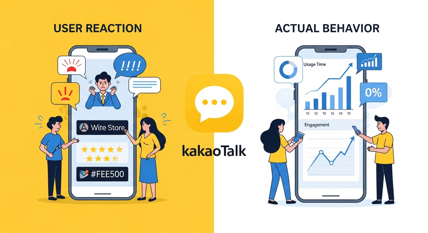 욕하면서 쓴다? 카카오톡 개편 후 체류시간 10% 증가한 놀라운 이유