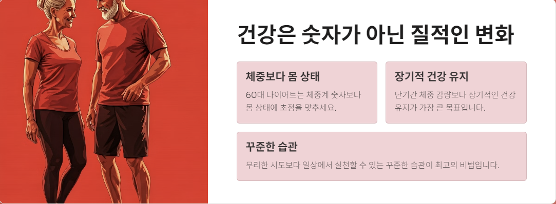 60대 다이어트의 건강한 변화