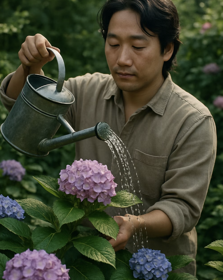 파란색 수국 만들기&amp;#44; 토양 산도(pH) 조절로 색깔 바꾸는 마법 같은 비법