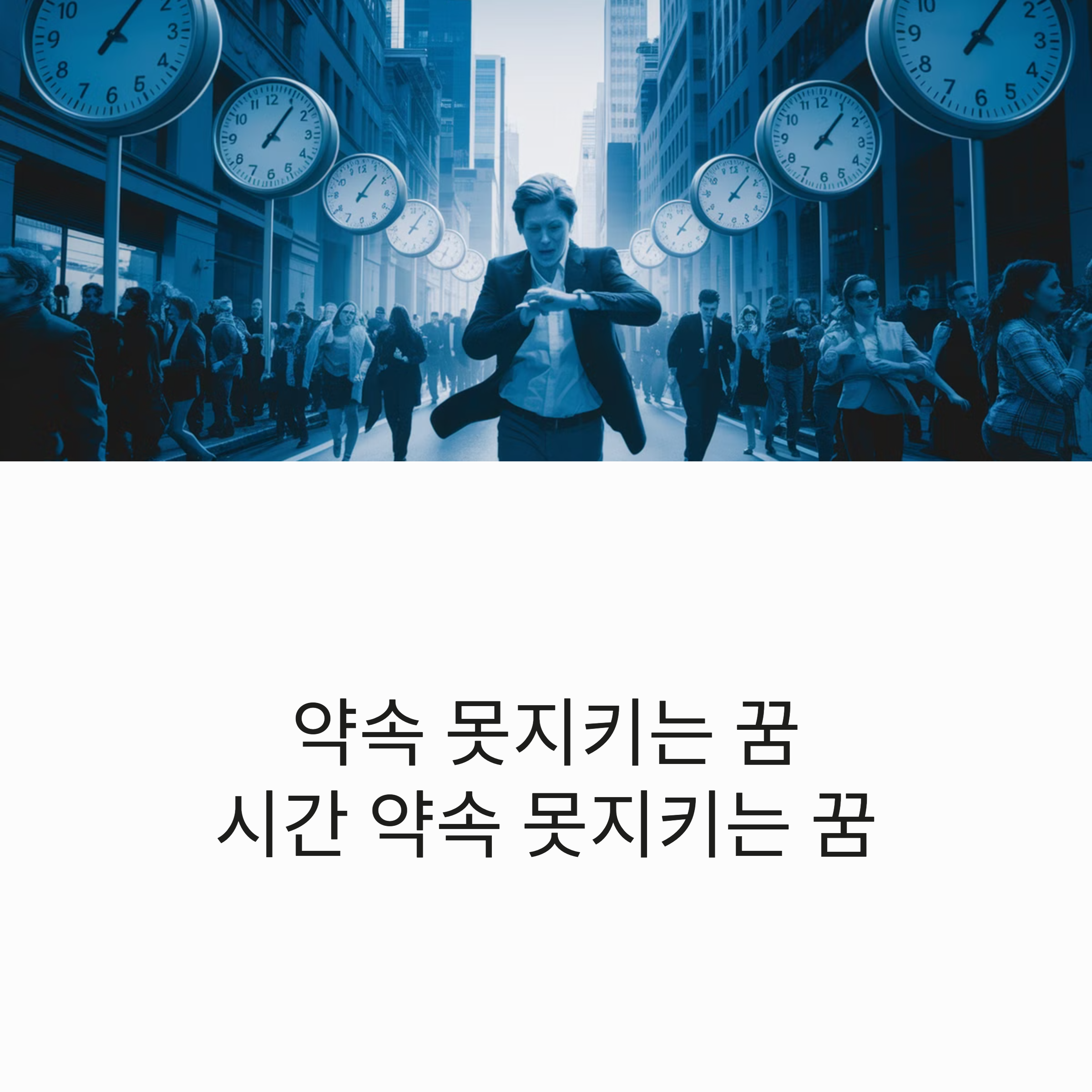 약속 늦는 꿈 해몽