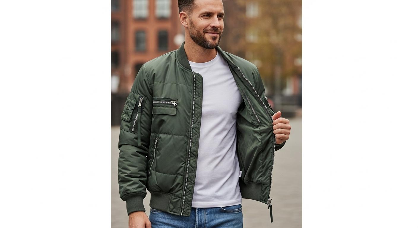 남성 패딩 항공점퍼