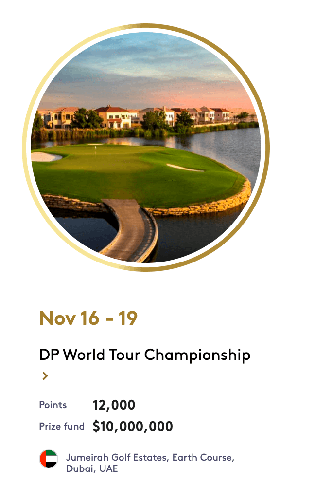 DP 월드 투어 챔피언십