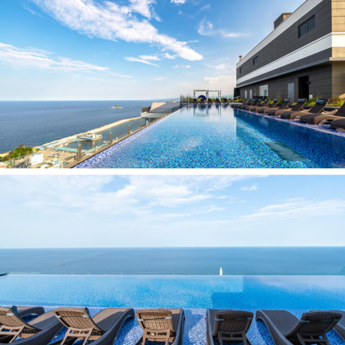 속초아이파크스위트 수영장 인피니티풀 전경