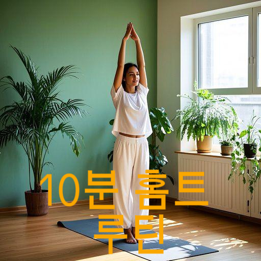 10분 홈트 루틴 초보자용: 하루 10분, 몸이 달라지는 습관
