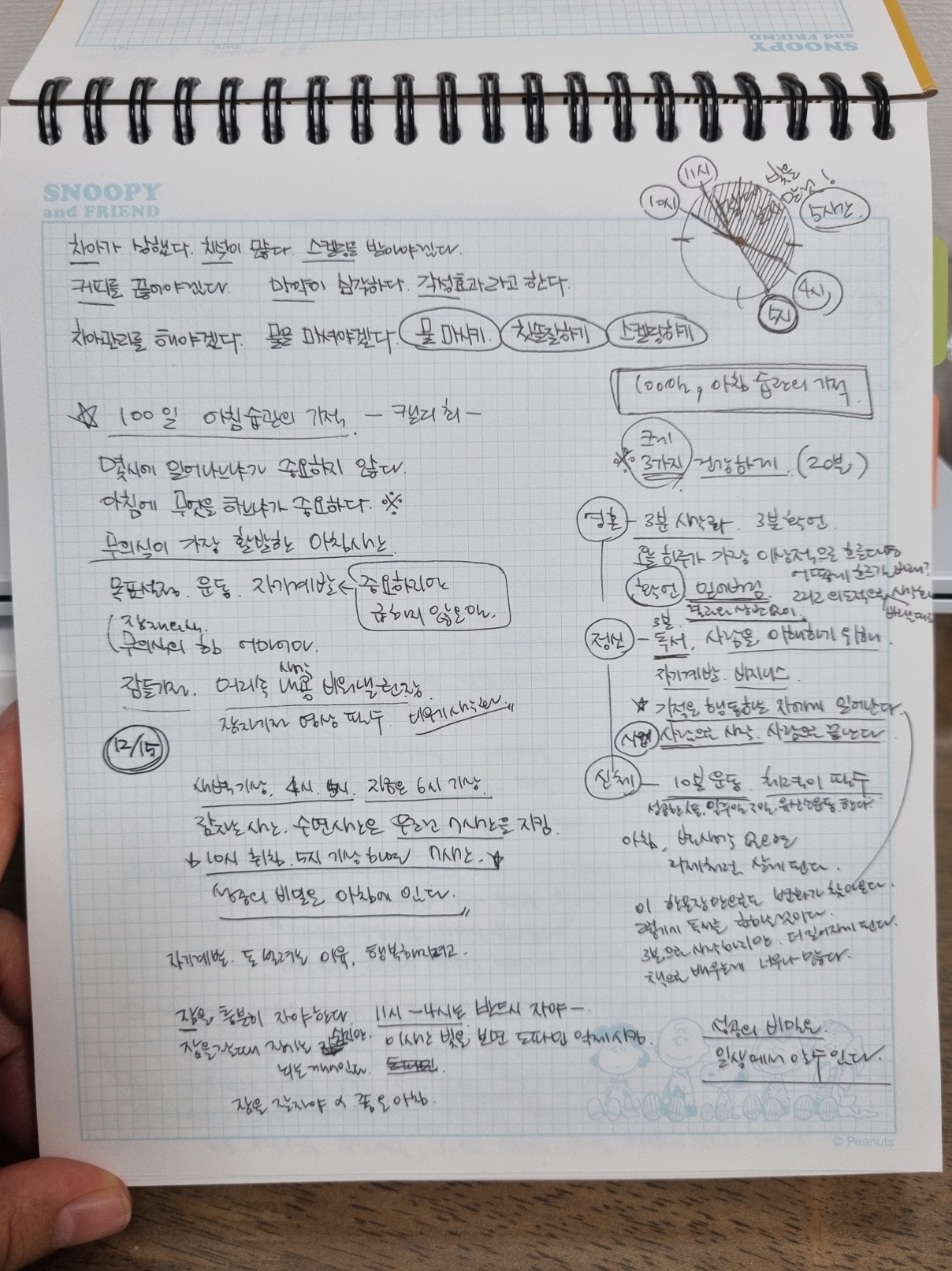 아침 기적 메모