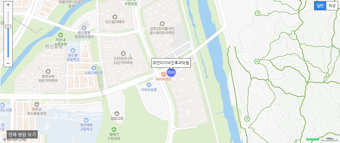 대전 이비인후과 일요일 진료 코앤미이비인후과의원