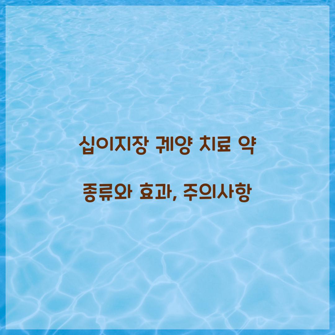 십이지장 궤양 치료 약