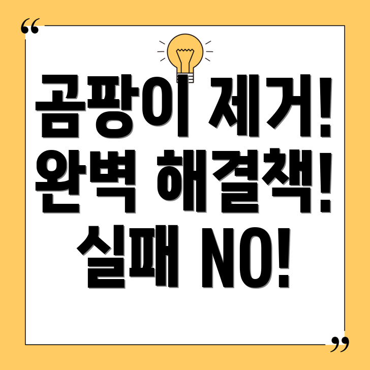 음식물 곰팡이 제거