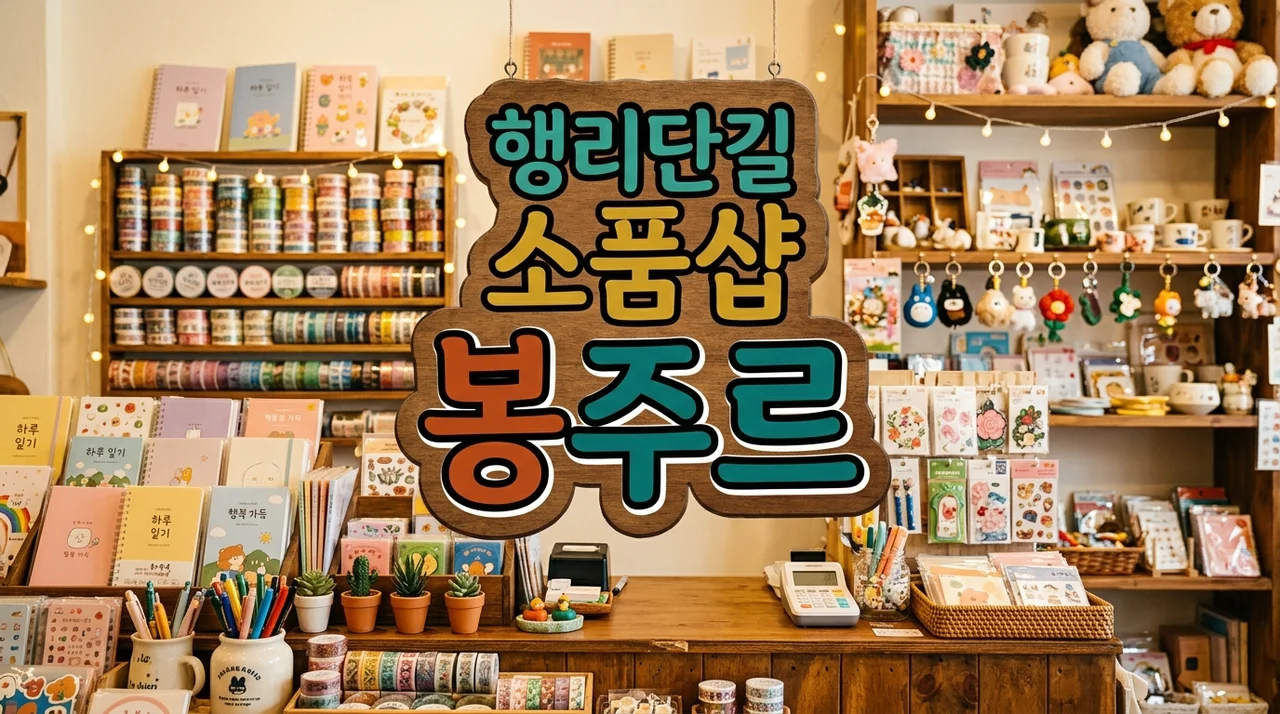 수원 행리단길 소품샵 추천: 봉주르 방문 후기 및 감성 데이트 코스 가이드