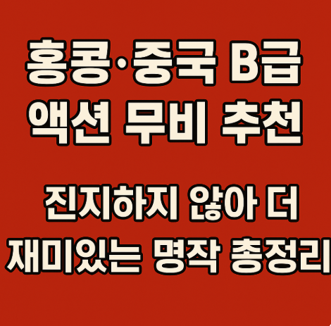 홍콩 중국 B급 액션 무비 추천 관려 사진