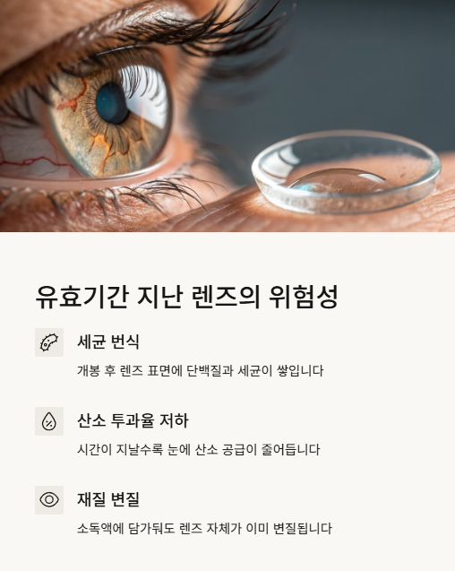 유효기간 지난 렌즈의 위험성