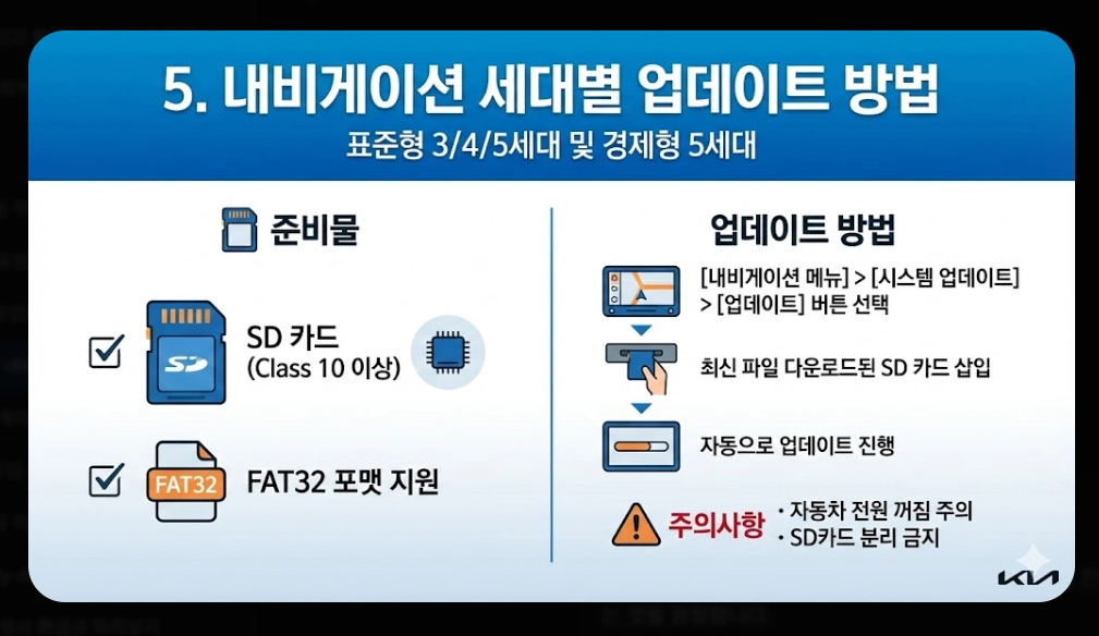 기아내비게이션 업데이트 방법