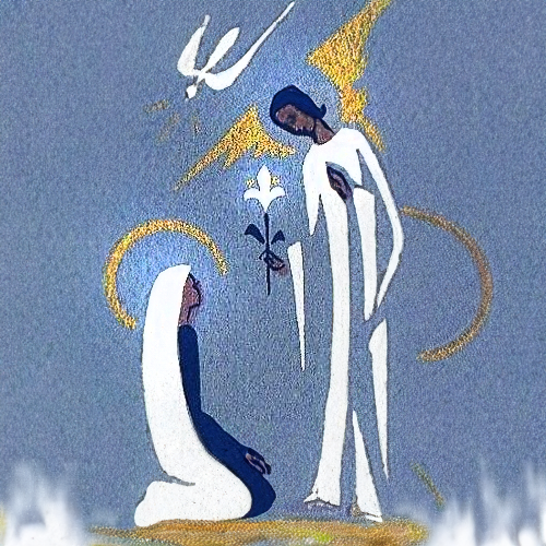 성모마리아와 가브리엘