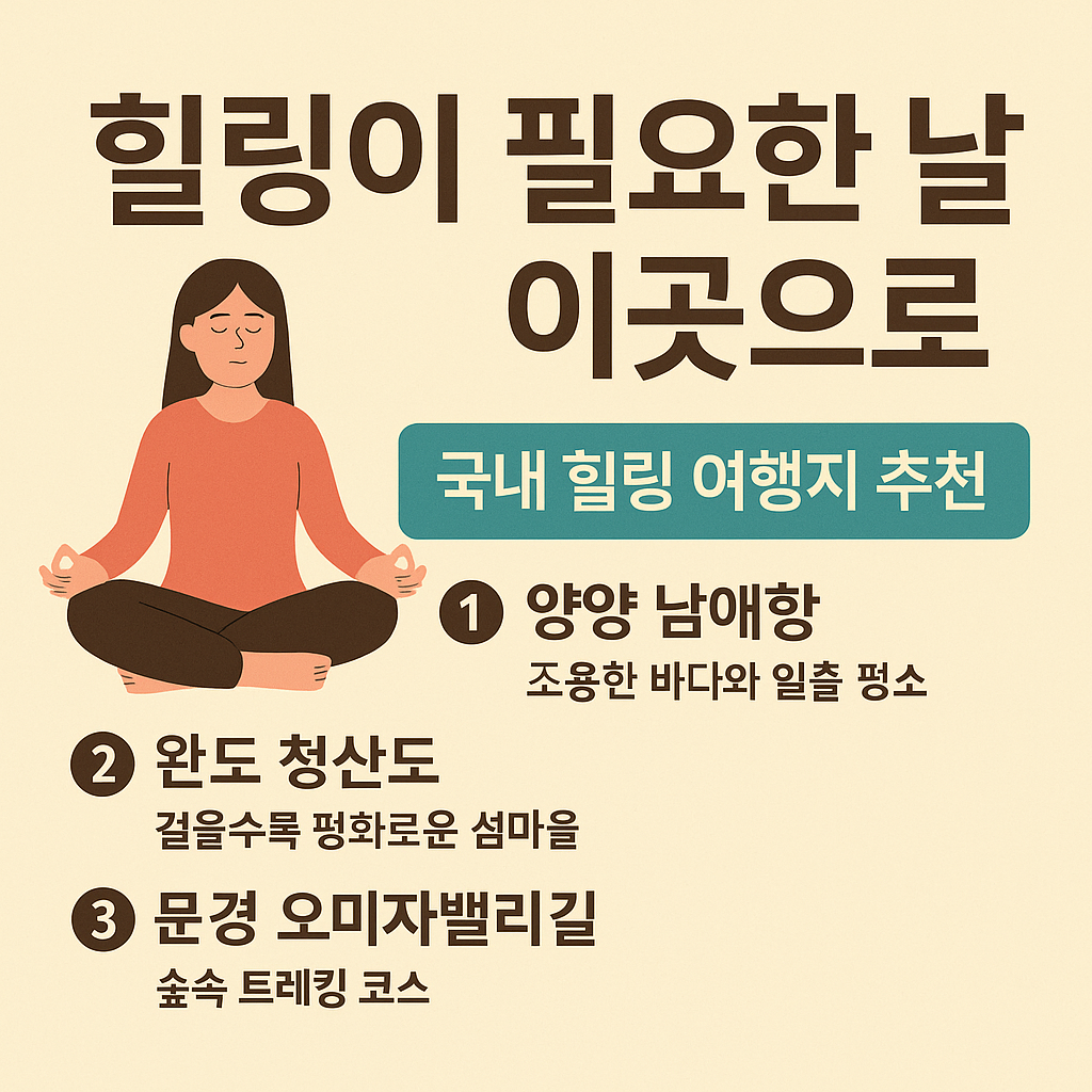 🍃 지친 일상에 휴식이 필요한 날