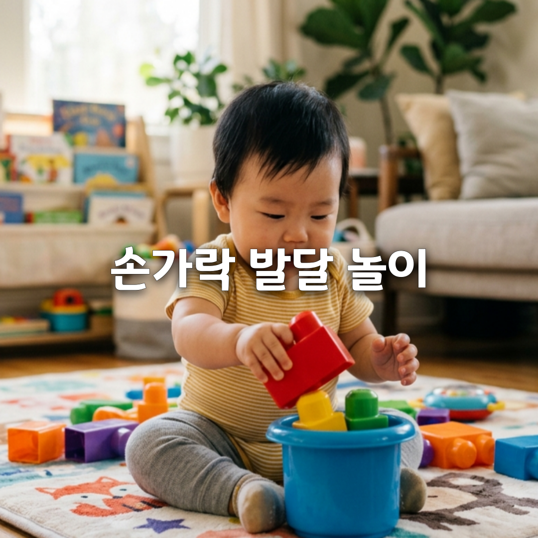 아기 소근육 발달에 좋은 집콕놀이👌 월령별 손놀이 10가지