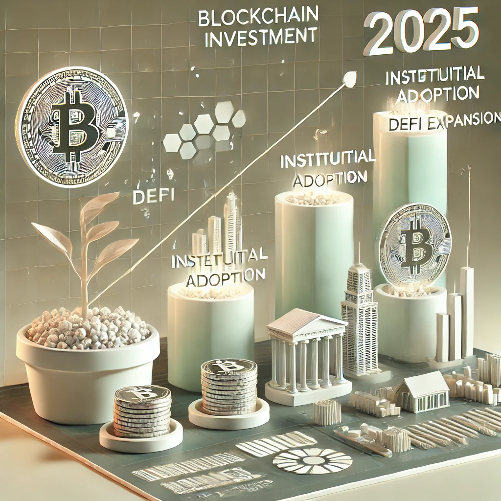 독자적인 스타일의 블록체인 인포그래픽 및 투자 전망 차트