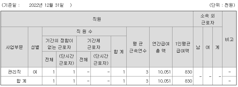 2022년 휴코드홀딩스 평균연봉