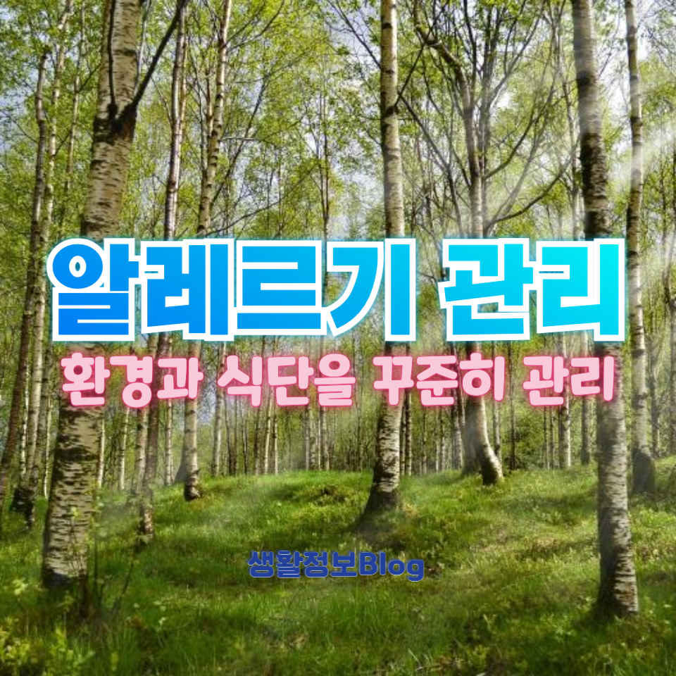 알레르기 관리