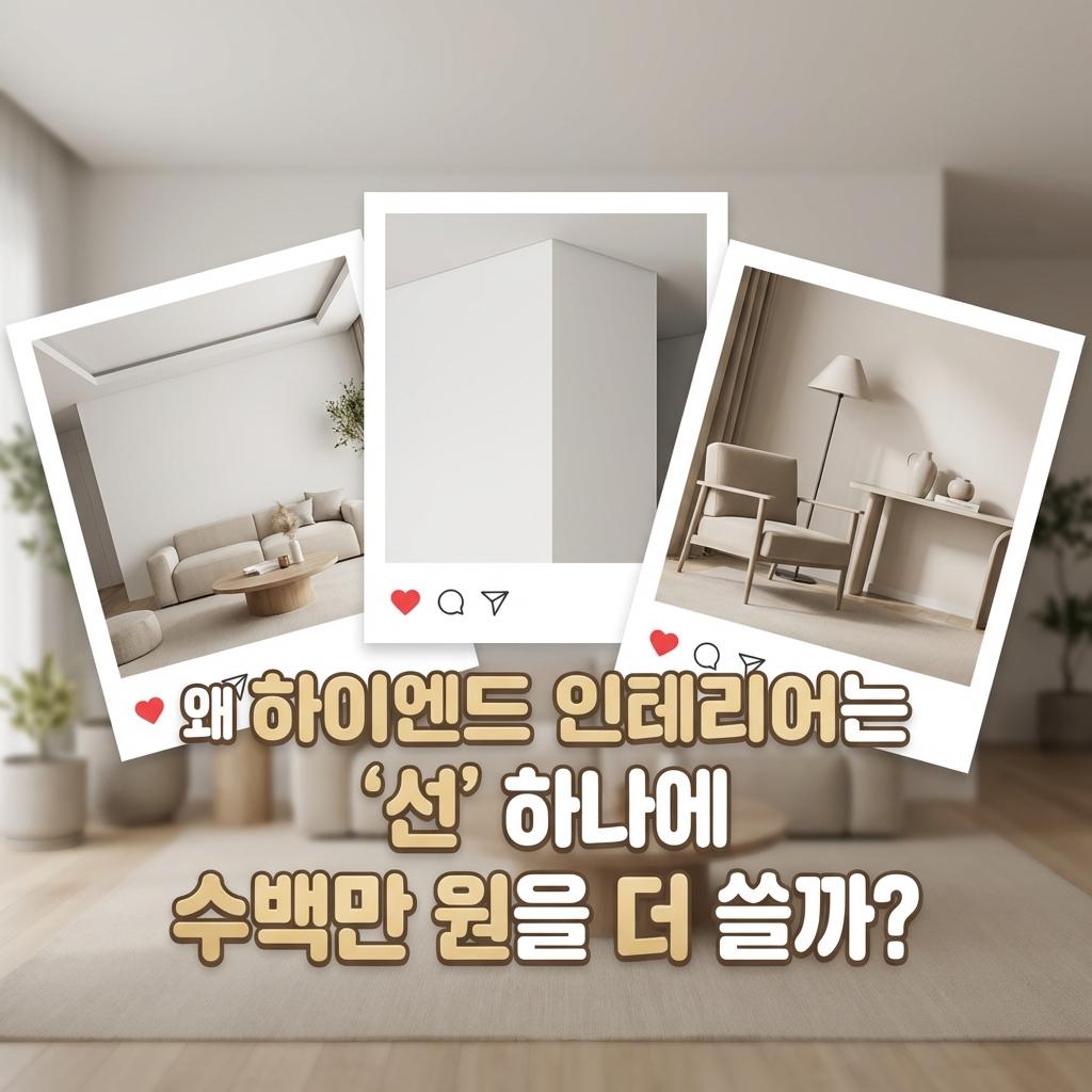 유아인&middot;카이의 선택, 4050 하이엔드 마이너스 몰딩 시공이 비싼 진짜 이유