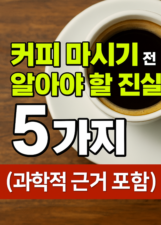 커피마시기전 알아야할 진실 5가지
