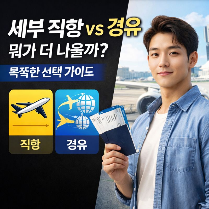 세부 직항 vs 경유, 뭐가 더 나을까? 똑똑한 선택 가이드
