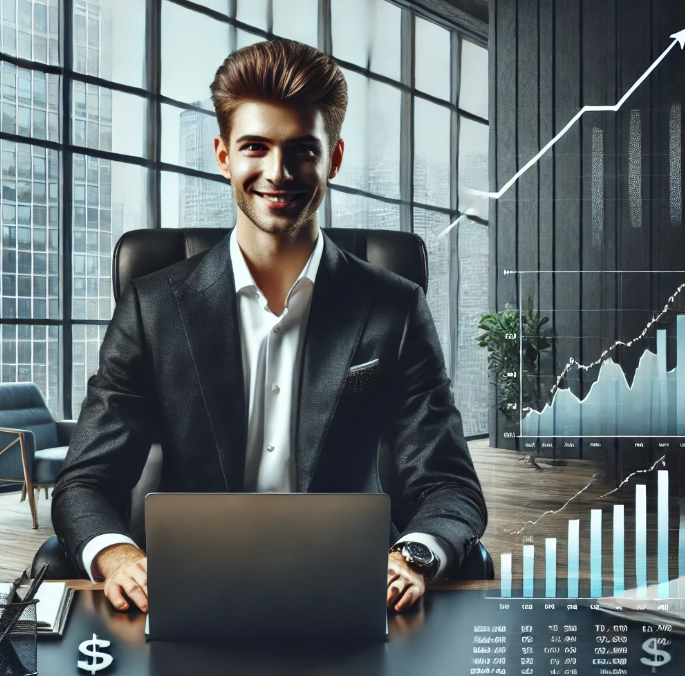 투자하여 성공한 직장인 모습