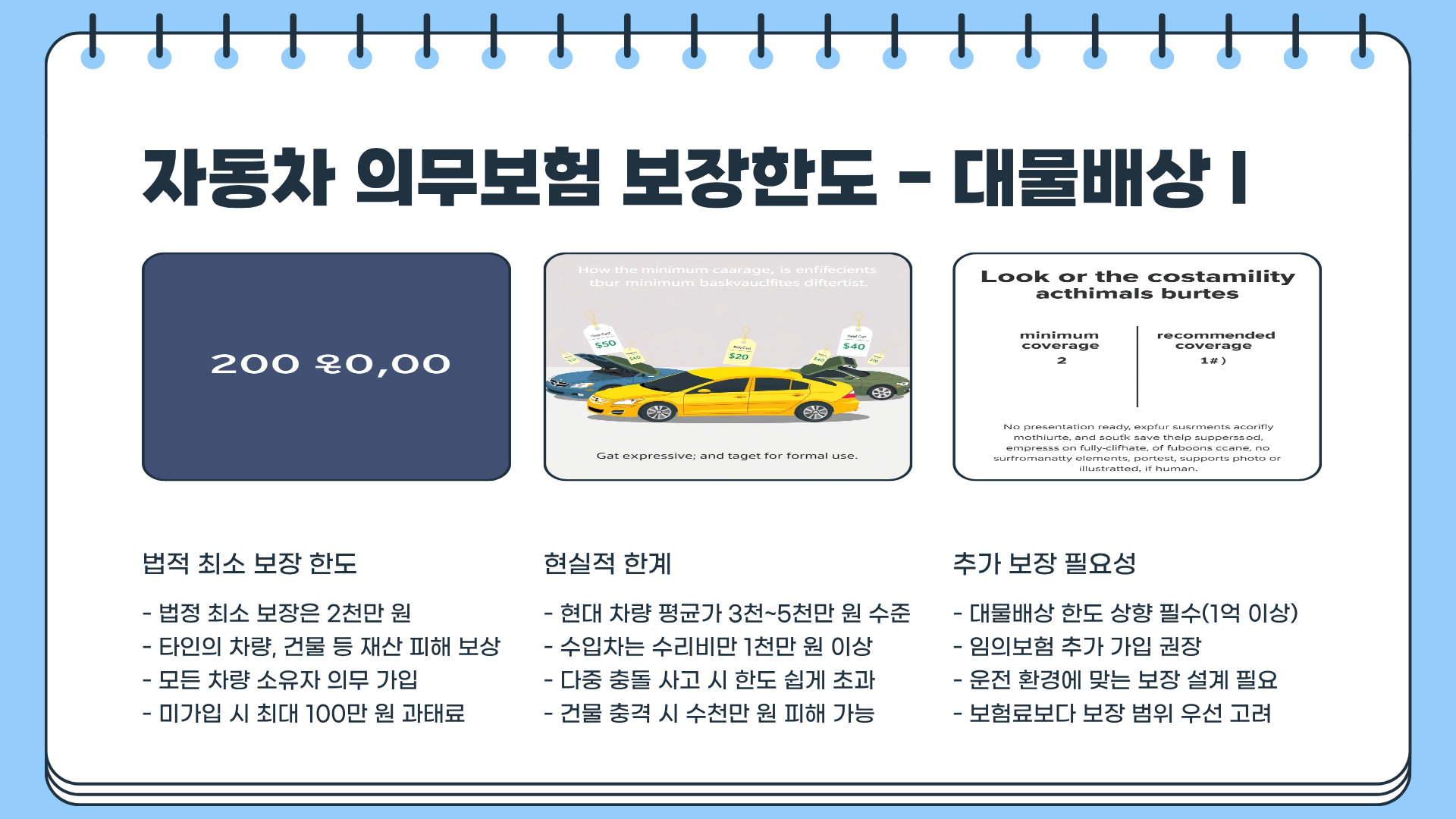 자동차 의무보험 가입증명서 &amp;#124; 자동차 의무보험료 &amp;#124; 자동차 의무보험 한도&amp;#44; 모르면 과태료 폭탄!?