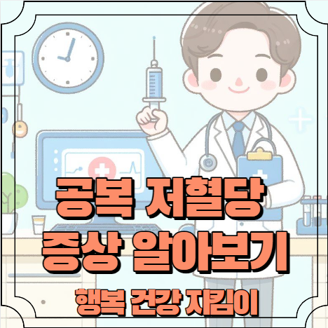 공복 저혈당 증상 알아보기