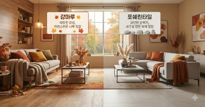 강마루 포쉐린타일