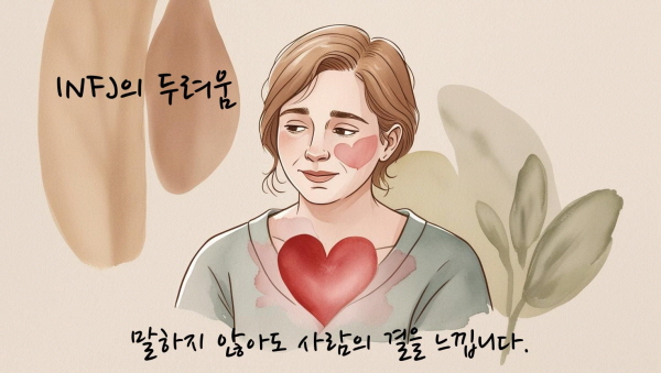 INFJ는 말하지 않아도 사람의 결을 느낍니다에 관한 그림