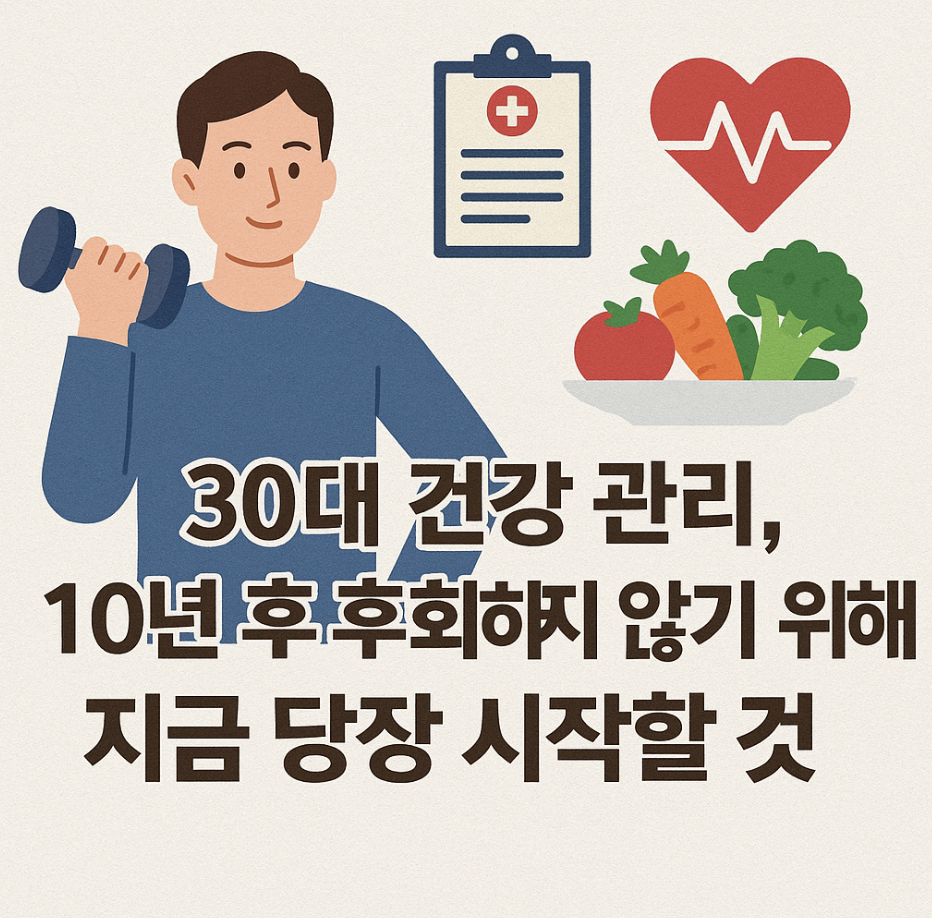 30대 건강 관리, 10년 후 후회하지 않기 위해 지금 당장 시작할 것