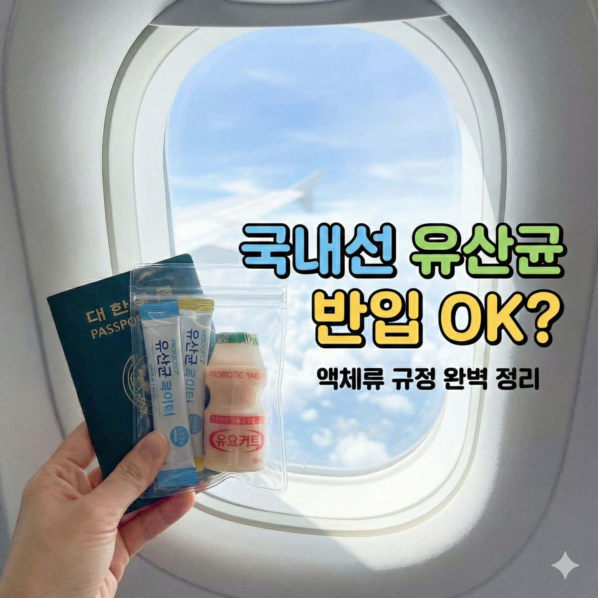 국내선 비행기 탈 때 유산균 액체류 반입 가능할까? 규정 및 팁 정리