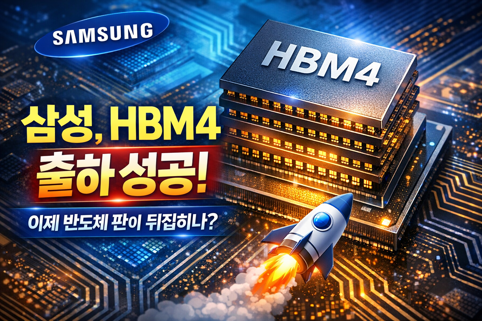 삼성 hbm4 출하 관련 사진