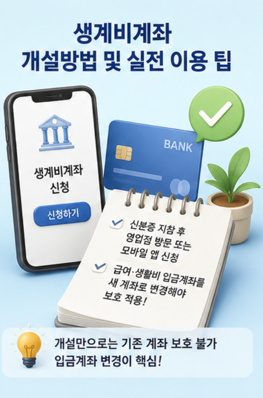 행복지킴이통장 vs 생계비계좌, 무엇이 다를까? 2026 압류불가 생계비계좌 신청방법 및 조건 안내 (250만원 한도)