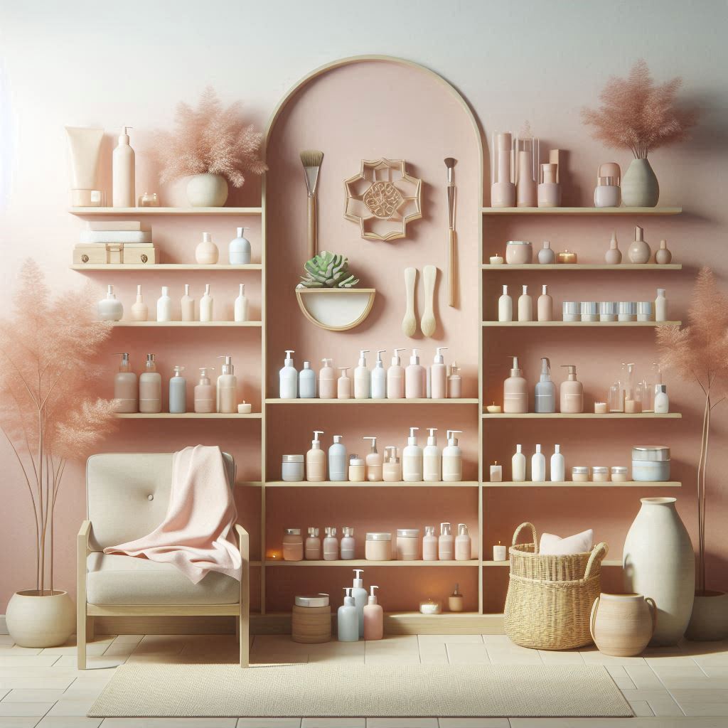 피부,체형관리 샵 배경