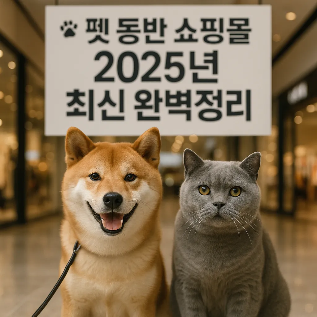 펫 동반 쇼핑몰 2025년 최신 완벽정리