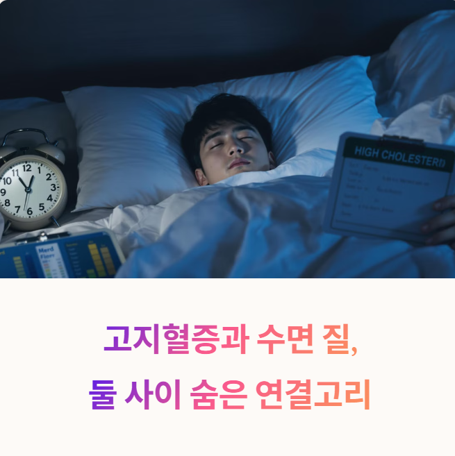 고지혈증과 수면 질 저하의 연결고리, 생활습관으로 개선하기