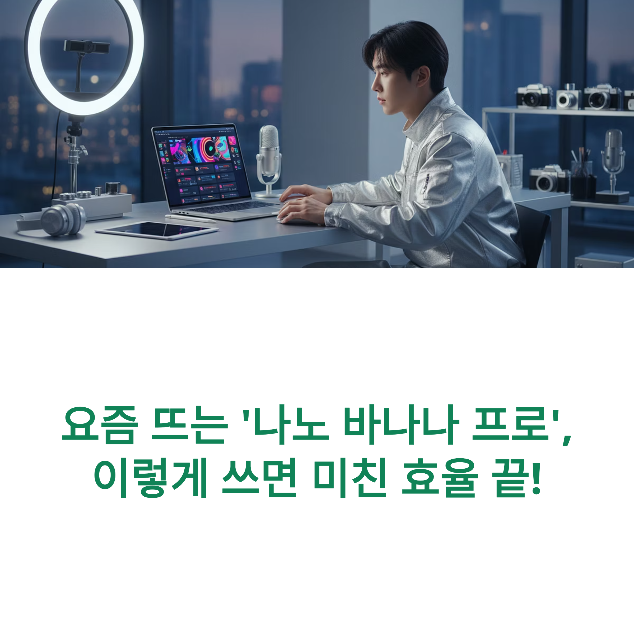 SNS 바이럴 콘텐츠 고민 끝!‘나노 바나나 프로’ 하나면 아이디어부터 자동 글쓰기, 포맷 최적화까지!트렌디하게 써먹는 꿀팁 지금 확인하세요.