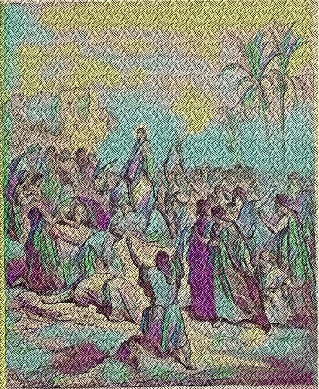 요한복음 12 : 12~19 - 어린 나귀를 타신 겸손과 평화의 왕