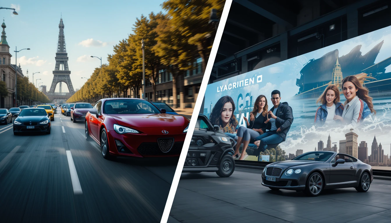 자동차 광고 속 숨겨진 설득 기법 이미지